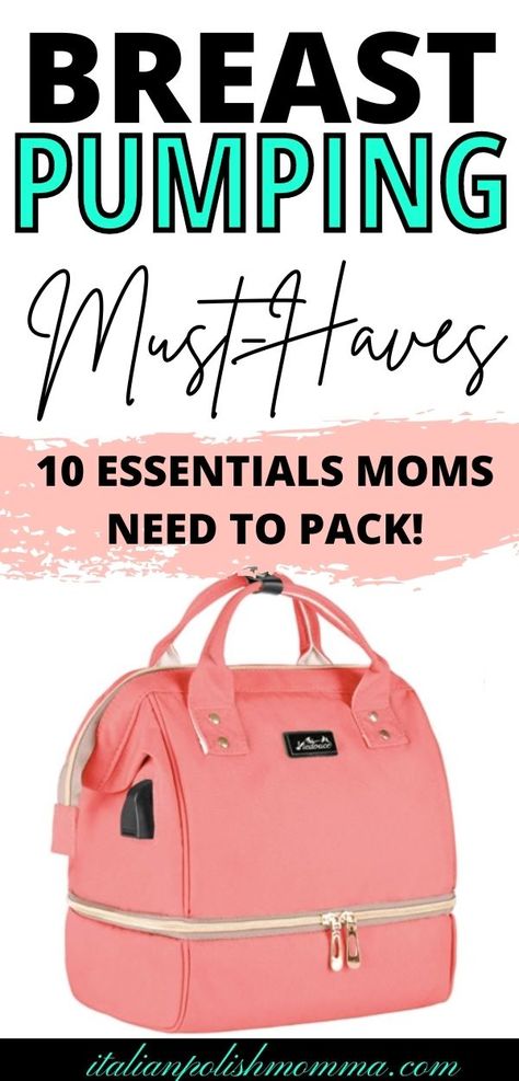 Breast Pumping Must Haves Moms need To Pack!  Here are 10 breast pumping bag essentials to pack for your work day! These breast pump must haves will make pumping so much easier! Exclusive Pumping Must Haves, Pumping Work Outfits, Pumping Outfits For Work, Pumping At Work Essentials, Pump Bag Essentials, Work Pumping Bag, Pumping Bag Essentials, Pumping Outfits, Breast Pump Storage Ideas