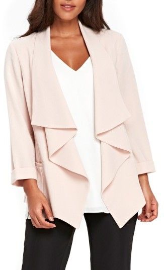 Women's Wallis Drape Front Waterfall Jacket Waterfall Jacket, Floaty Dress, Shop Clothing, Good Brands, Office Outfits, Everyday Fashion, Plus Size Fashion, Style Me, Bell Sleeve Top