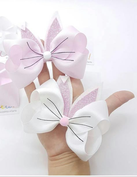 Diy Baby Headbands, Hair Accessories Diy, Hair Bow Tutorial, Easter Bows, Bow Ideas, Hair Diy, Easter Hair Bow, Bow Headband Hairstyles, Bow Tutorial