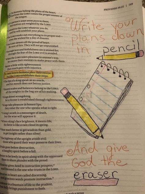 Proverbs 16:9 Bible Journaling, Proverbs 8 Bible Journaling, Proverbs 3 Bible Journaling, Proverbs 2 Bible Journaling, Proverbs Journaling Ideas, Proverbs 7 Bible Journaling, Proverbs 16:9, Proverbs Bible Journaling, Girl Bible Study