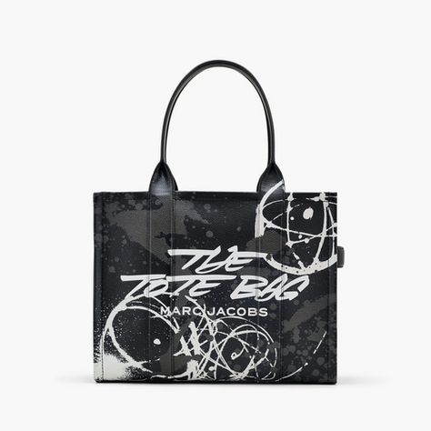 Marc Jacobs | Official Site Graffiti Font Style, Tote Leather Bag, Travel Gift Set, Baby Gift Hampers, Painting Sculpture, Bridal Shoes Flats, Marc Jacobs Tote, Bag Boys, Slippers For Girls