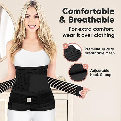 KeaBabies Revive 3 in 1 Postpartum Belly Band in 3 Sizes: M/L, XL, and 2XL. Your trusted post partum recovery belts for stomach, pelvis, hip & waist supports. Wear one, two, or three belts based on your recovery stage. Recommended by doctors. Helps You Get Back in Shape - Our 3 in 1 Postpartum Belly Wrap improves posture, core strength, and mobility after birth. It snugly wraps your body, easing discomfort and water retention, for a confident recovery. A must-have band for pregnant women. Nursing Dress Breastfeeding, Postpartum Belt, Postpartum Belly Band, Maternity Stores, Pregnancy Belly, Mom Accessories, Postpartum Belly, Belly Support, Breastfeeding Clothes