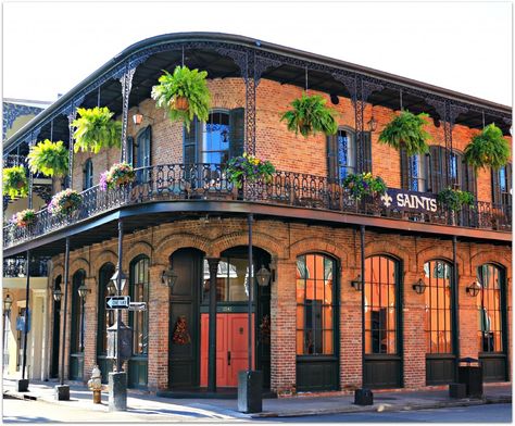 New Orleans French Quarter Hotels, New Orleans Style Homes, New Orleans Bars, New Orleans Architecture, New Orleans Hotels, New Orleans French Quarter, New Orleans Homes, New Orleans Louisiana, French Quarter