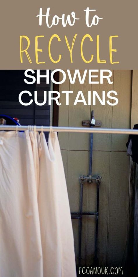 Can You Recycle Shower Curtains? Plastic Shower, Plastic Shower Curtain, Cleaning Curtains, Cleaner Recipes, Mattress Cleaning, Kitchen Cleaning Hacks, Recycled Projects, Toilet Cleaning, Stainless Steel Sinks