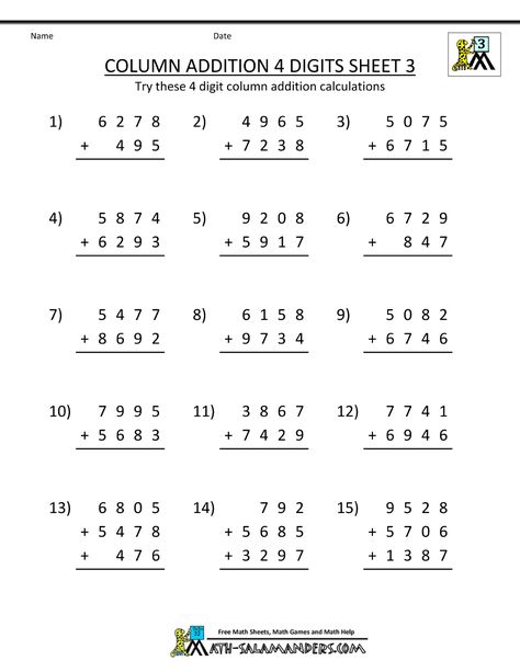 Free Printable Addition Worksheets 3rd Grade Doubles Worksheet, Column Addition, Free Addition Worksheets, Easy Math Worksheets, Third Grade Math Worksheets, Math Fact Worksheets, Math Addition Worksheets, Math Practice Worksheets, Worksheets For Grade 3