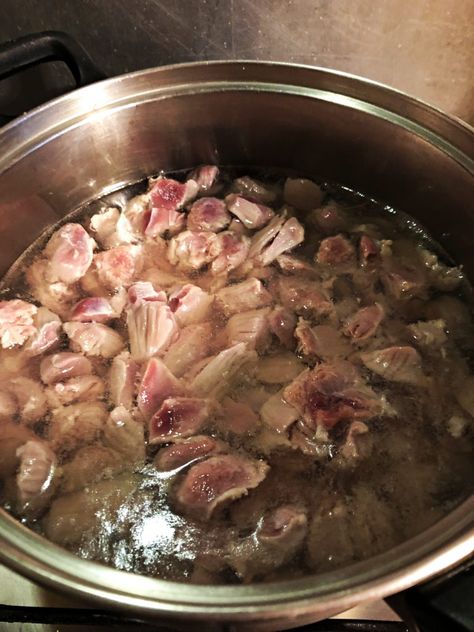 Chicken Gizzards Stew - CookINPolish - Traditional Recipes Gizzard Stew Recipe, Gizzard Recipe, Polish Food Recipes, Catfish Dinner, Smoked Ham Recipe, Mutton Meat, Gizzards Recipe, Organ Meat, Chicken Gizzards