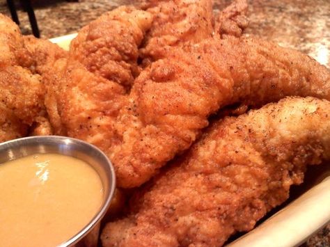 Crispy Fried Chicken Tenders, Pan Fried Chicken Tenders, South Your Mouth, Chick Fil A Sauce, Fried Chicken Tenders, Pan Fried Chicken, Chicken Pieces, Chicken Tender Recipes, Crispy Fried Chicken