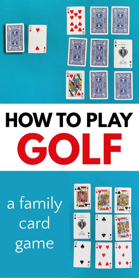 Golf Dice Game, Card Games For 3 People, How To Play Golf Card Game, Golf Card Game Rules, Crazy Eights Card Game Rules, Adult Card Games For Two, Card Games With A Deck Of Cards, Easy Card Games For Kids, Easy Card Games For Adults