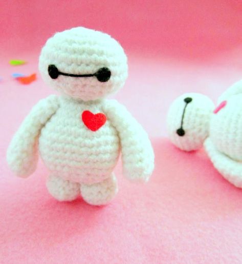 Crocheted Stuffed Animals, Baby Amigurumi, Diy Tricot, Pola Amigurumi, Crochet Amigurumi Free Patterns, Crochet Amigurumi Free, Baymax, Big Hero 6, Yarn Projects