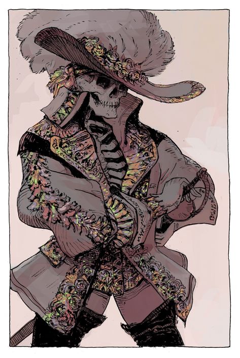 Comics Artist, Skeleton Art, Concept Art Character, Illustrator Artist, Dungeons And Dragons Characters, Dnd Art, D&d Dungeons And Dragons, Dungeons And Dragons Homebrew, Skyfall