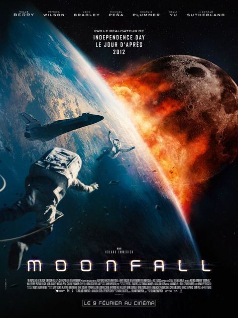 Moonfall Movie, John Bradley, French Movie Posters, Jean Gabin, Disaster Movie, Patrick Wilson, Donald Sutherland, French Poster, Fiction Movies