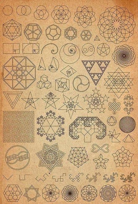 Fractal Tattoo, Scared Geometry, Sacred Geometry Patterns, Pencil Techniques, Sacred Geometry Symbols, Sacred Geometry Tattoo, Geometry Tattoo, Sacred Geometry Art, Fractal Patterns