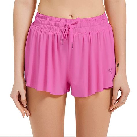 Kikikona Shorts, Flow Shorts, Flowy Athletic Shorts, Flowy Running Shorts, Butterfly Shorts, Summer Athletic, Womens Athletic Shorts, Running Shorts Women, Athlete Workout