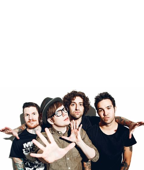 Fall out boy: Andy - Check Joe - Check Pat - Check Pete- Need his John Hancock Would love to see them all together. Fall Out Boy Wallpaper, Joe Trohman, Andy Hurley, Save Rock And Roll, Patrick Stump, Pete Wentz, Tommy Lee, Emo Bands, America's Got Talent