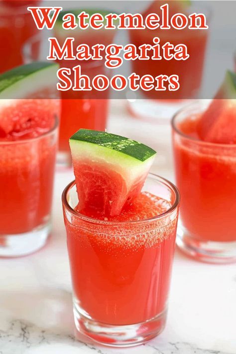 Watermelon Margarita Shooters are a refreshing and fun twist on the classic margarita, perfect for summer gatherings. These shooters combine the bright flavors of fresh watermelon puree, zesty lime juice, smooth tequila, and a hint of triple sec for a balanced and delightful mini cocktail. Watermelon Puree, Watermelon Margarita, Classic Margarita, Fresh Watermelon, Triple Sec, Lime Juice, Tequila, Watermelon, Juice