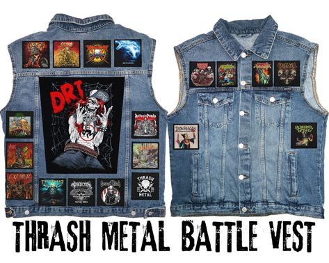 Metal Battle Vest, Battle Jackets, Municipal Waste, Battle Vest, Battle Jacket, Power Trip, Custom Denim, Custom Jacket, Thrash Metal