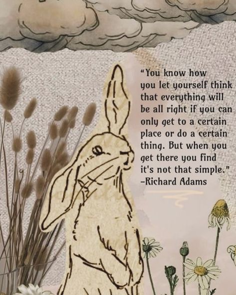 🐰 little bit of ME 🐰 My obsession with rabbits came from the Watership Down film I watched as a child. I’ve watched it over the years too. The song Bright Eyes makes me well up every single time. I’m not sure why. But it really has a place in my heart. I know all the words to the original film and have old books that are word for word for the film and I’ve read many times.. I’ve lots of rabbit ornaments and pictures on my walls too.. 🐰 I’ve recently started making rabbit pebble pics and I t... Watership Down Quotes, Rabbit Ornaments, Written Quotes, Avatar Oc, Watership Down, Beach Pebbles, Sea Crafts, Rabbit Lover, My Obsession