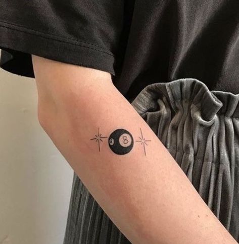 Eightball Tattoo, Ears Tattoo, Ink Font, Small Ears, Quality Tattoo, Doodle Tattoo, Industrial Piercing, Poke Tattoo, 1 Tattoo