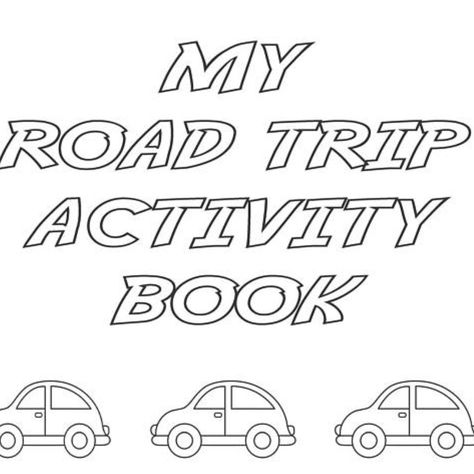 Road Trip Crafts, Diy Travel Games, Road Trip Activity Book, Road Trip Books, Summer Vacation Activities, Road Trip Kit, Trip Activities, Book Restaurant, Road Trip Activities