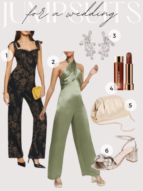 How to dress up a jumpsuit for a wedding Dress Up A Jumpsuit, How To Dress Up A Jumpsuit, Jumpsuits For Weddings, Fancy Dress Code, Rent Dresses, Formal Jumpsuit, Colorful Jumpsuit, Wedding Jumpsuit, Guest Attire