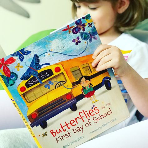 BUTTERFLIES ON THE FIRST DAY OF SCHOOL (ANNIE SILVESTRO) Butterflies On The First Day Of School, First Week Of School Books Preschool, Stories That Give You Butterflies, Butterfly Metaphor, Books For The First Week Of School, The First Day Of Spring Book, First Day Of School Activities, New Friendship, One Day