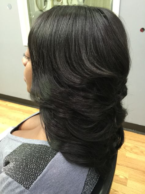 Long layered quick weave Long Quickweave Hairstyles, Layered Hairstyles For Black Women, Weave Bob Hairstyles, Long Weave Hairstyles, Quick Weaves, Tan Skin Blonde Hair, Long Weave, Sew In Hairstyles, Curly Weave Hairstyles