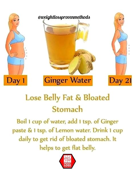 🔥 Lose Belly Fat & Reduce Bloating with Ginger Water! 🔥 Start your journey from Day 1 to Day 21 and see the amazing transformation. Boil 1 cup of water, add 1 tsp. of ginger paste and 1 tsp. of lemon water. Drink daily to help get rid of a bloated stomach and achieve a flat belly. 💦✨Follow @weightlossprovenmethods for more tips! 💪 Check the link in bio for more weight loss secrets! #WeightLossJourney #FitnessGoals #HealthTips #BellyFatBurn #FlatTummy #GingerWater #HealthyLifestyle ... Drink To Get Rid Of Belly, Lose Bloated Belly, How To Get Rid Of Bloated Stomach Drinks, Lemon Drink For Belly Fat Loss, Lose Skin On Stomach, How To De Bloat Your Stomach, Drinks For Bloated Stomach, How To Reduce Bloated Stomach, How To Get Rid Of Bloated Stomach