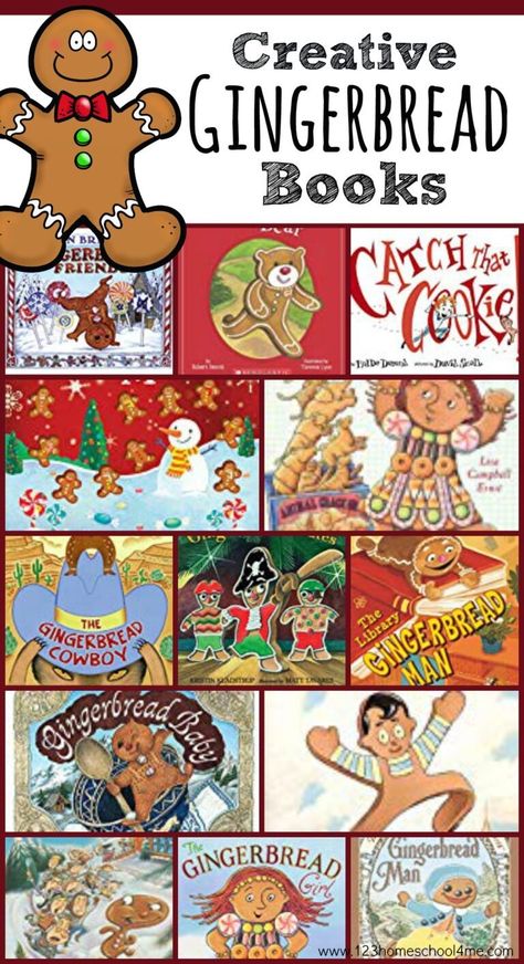 Prek Gingerbread, Gingerbread Kindergarten, Gingerbread Man Preschool, Winter Library, Preschool Gingerbread, Gingerbread Man Book, Gingerbread Man Unit, Gingerbread Story, Gingerbread Man Story