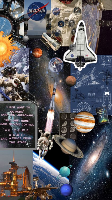 Astronomy Collage, Astronomy Poster, Space Astronomy, Astronomy Science, Space Phone Wallpaper, Aerospace Engineering, Astronauts In Space, Space Shuttle, Summer Wallpaper