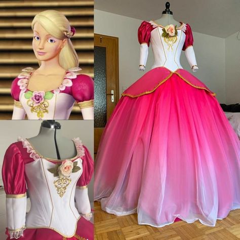 #USA Barbie 12 Dancing Princesses, 12 Dancing Princesses, Barbie 2000, Barbie Costume, Princess Cosplay, Barbie Gowns, Disney Princess Dresses, Theme Dress, Barbie Princess