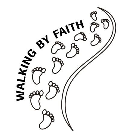 Free Christian Clipart, Christian Clip Art Free, Faith Clipart, Christian Clip Art, Walking By Faith, Christian Clipart, Clip Art Black And White, Christian Drawings, Arts And Crafts Storage