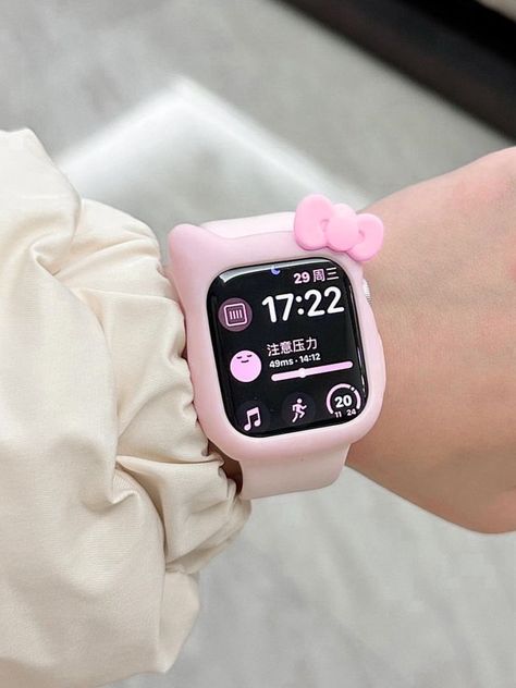 Hello Kitty Apple Watch, Hello Kitty Apple, Hello Kitty Watch, Cute Kawaii Outfits, New Apple Watch Bands, Aesthetic Era, Apple Watch 3, Clueless Outfits, Hello Kitty Accessories