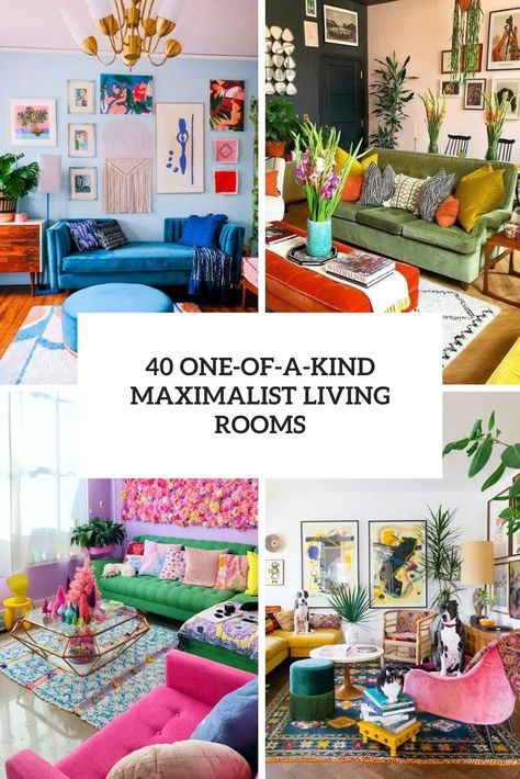 one of a kind maximalist living rooms cover Maximalist Decor Living Room, Maximalism Living Room, Colorful Boho Living Room, Maximalist Room, Maximalist Living Room, Maximalist Interior Design, Vibrant Living Room, Maximalist Interior, Retro Living Rooms