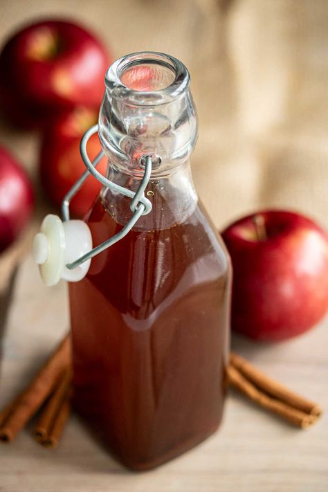 Apple Brown Sugar Syrup – Milk and Pop Apple Brown Sugar Syrup, Apple Syrup Recipe, Homemade Apple Crisp, Recipe Using Apples, Apple Brown Sugar, Pumpkin Spice Granola, Pumpkin Granola, Iced Chai Latte, Pumpkin Pie Spice Mix