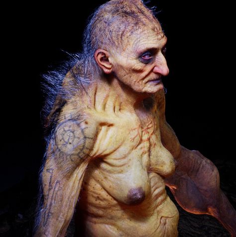 ArtStation - Witcher Hag Fan Art , Greg Strangis Zbrush Character, Old Hag, Thing One, Dark Artwork, Occult Art, Fantasy Monster, Coven, Old Man, Dark Fantasy Art