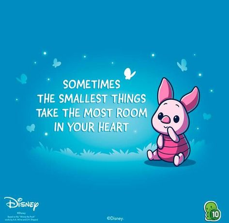 Piglet From Winnie The Pooh, Christian Cartoons, Disney Background, Pooh Quotes, Disney Dogs, Cute Images With Quotes, Pig Birthday, Nerd Life, Cartoon Quotes