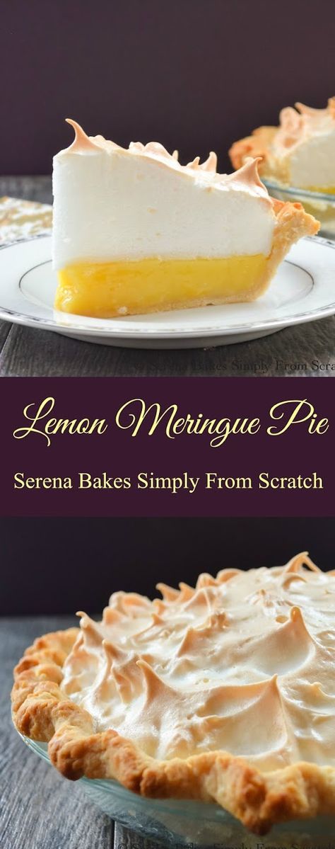 Lemon Meringue Pie with a recipe for a weep free meringue! Easy step by step instructions. Amazing Pies, Best Lemon Meringue Pie, Yummy Pie, Lemon Cakes, Meringue Pie Recipes, Fruit Pies, Whoopie Pie, Dessert Aux Fruits, Pie Crusts