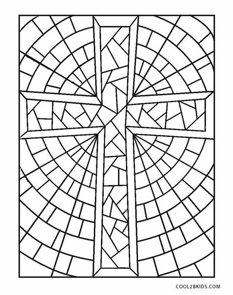 Free Printable Cross Coloring Pages For Kids | Cool2bKids Stained Glass Cross Coloring Page, Lent Coloring Sheets For Kids, Vbs Coloring Sheets Free Printable, Lent Art Projects For Kids, Cross Coloring Pages Free Printables, Stained Glass Patterns Free Printables Templates Easy, Cross Crafts For Kids, Lent Coloring Pages, Religious Coloring Pages