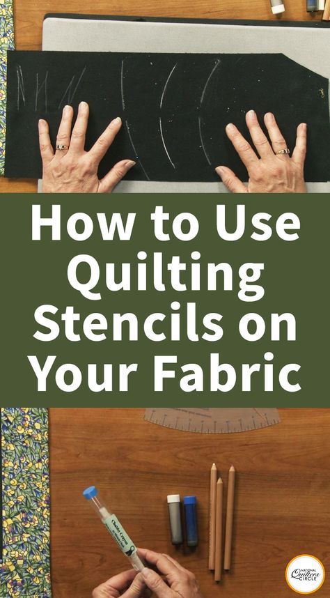 With all the different quilting stencils and designs available today, deciding on a quilt design for quilting can be just as fun as deciding on fabric for piecing. ZJ Humbach shows several different ways to mark stencil lines and also gives tips for removing them. Quilting Tricks, Quilting Hacks, Beginner Quilting Projects, Hand Quilting Designs, Quilting Methods, Patchwork Quilting Designs, Hand Quilting Patterns, Quilt Tips, Sewing Machine Quilting