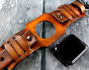 Diy Leather Watch Band, Apple Watch Bands Mens, Apple Watch Cuff, Brown Apple, Nest Art, Apple Watch Leather Strap, Leather Apple Watch Band, Apple Band, Band Accessories