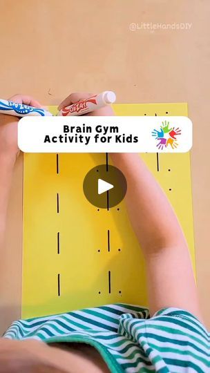 369K views · 3.7K reactions | Brain Gym Activity for Kids

Great activity for kids that require more focus, activate the left and right side of the brain, concentration and motor skills.

#littlehandsdiy #diyforkids #craftsforkids #diy #activitiesforkids #homeschooling #homeschool #smartkids #braingym #braingymforkids | Little Hands DIY | Audiosphere · Give a Little Smile Brain Gym Worksheets, Brain Gym Activities, Concentration Activities, Right Side Of The Brain, Brain Gym Exercises, Brain Gym For Kids, Spring Preschool Activities, Diy Background, Summer Camp Activities