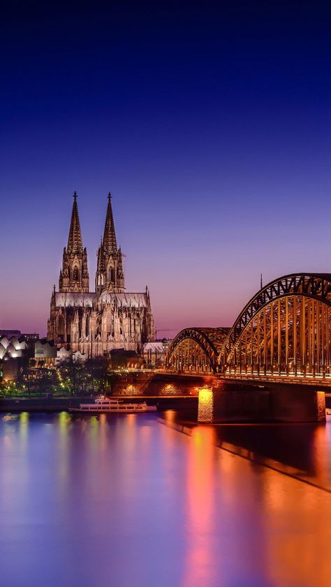 Koln Germany Aesthetic, Travel Aesthetic Germany, Germany Wallpaper Aesthetic, Cologne Germany Aesthetic, Germany Aesthetic Wallpaper, Germany Landmarks, Cologne Aesthetic, Berlin At Night, Germany Wallpaper