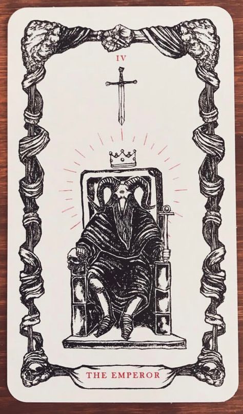 Micah Ulrich, The Emperor Tarot, Tarot Card Tattoo, Tarot Tattoo, Occult Tattoo, Witchy Art, Tattoo Stencil Outline, Card Tattoo, Sell My Art