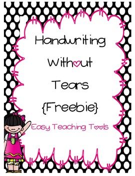 Handwriting without Tears Paper {FREEBIE} Homeschool Handwriting, Writing Without Tears, Easy Handwriting, Handwriting Tips, Writing Rules, Kindergarten Handwriting, Wilson Reading, Letter Practice, Handwriting Without Tears