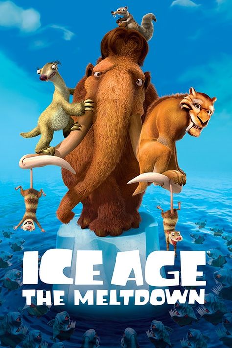 Ice Age Movie, Ice Age The Meltdown, Saber Tooth Tiger, Ice Age Movies, Sid The Sloth, His New Girlfriend, Animated Movie Posters, Old Cartoon Shows, Good Animated Movies