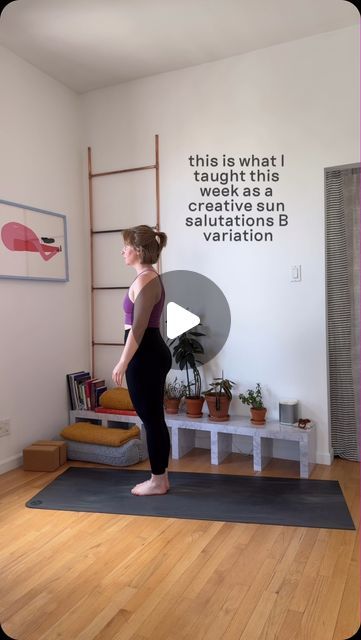 Leah Friedlander on Instagram: "I love to take the traditional sequences in yoga and add a thoughtful twist. My class this week highlighted plank as a shape for strength and transition. This section of class was a fun way to incorporate plank into the Sun B variation.   How do you get creative with your sequence in class?   #yogateacher #yogateacher #accessyoga #comeasyouare #sunsalutations" Sun A Variations, Creative Yoga Transitions, Creative Yoga Sequence, Yoga Transitions, Vinyasa Yoga Sequence, Yoga Vinyasa, Yogi Bear, Sun Salutation, My Class