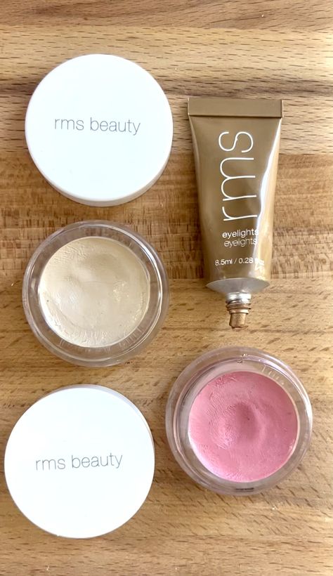 Natural Makeup Products, Natural Makeup Brands, Metallic Eyes, Cream Highlighter, Rose Marie, Rms Beauty, Organic Makeup, Cream Concealer, Luminizer