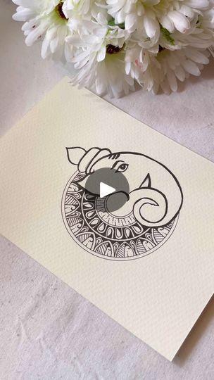 Full Mandala Art, Ganpati Mandala Art, Ganpati Mandala, Mandala Art Tutorial, Basic Mandala, Ganesha Mandala, Mandala Mini, Neeti Mohan, Mandala Tutorial