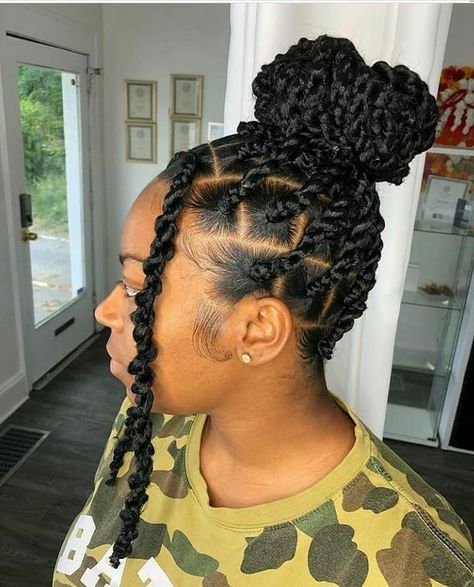 Hairstyles Knotless, Cabello Afro Natural, Protective Hairstyles For Natural Hair, Braids Hairstyles Pictures, Twist Braid Hairstyles, Hair Twist Styles, Natural Hair Styles Easy, Girls Hairstyles Braids, Natural Hair Braids