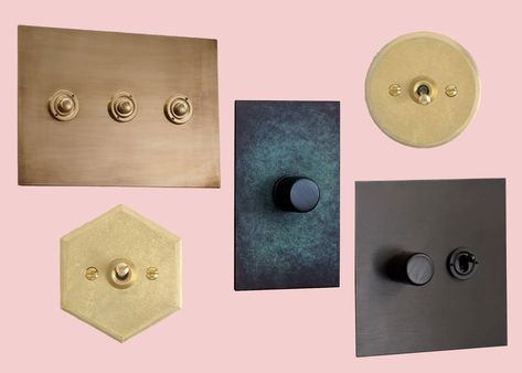 Designer Light Switches, Vintage Light Switches, Ikea New, Light Switches And Sockets, Beautiful Front Doors, Builder Grade, Fancy Lights, Toggle Light Switch, Light Switches